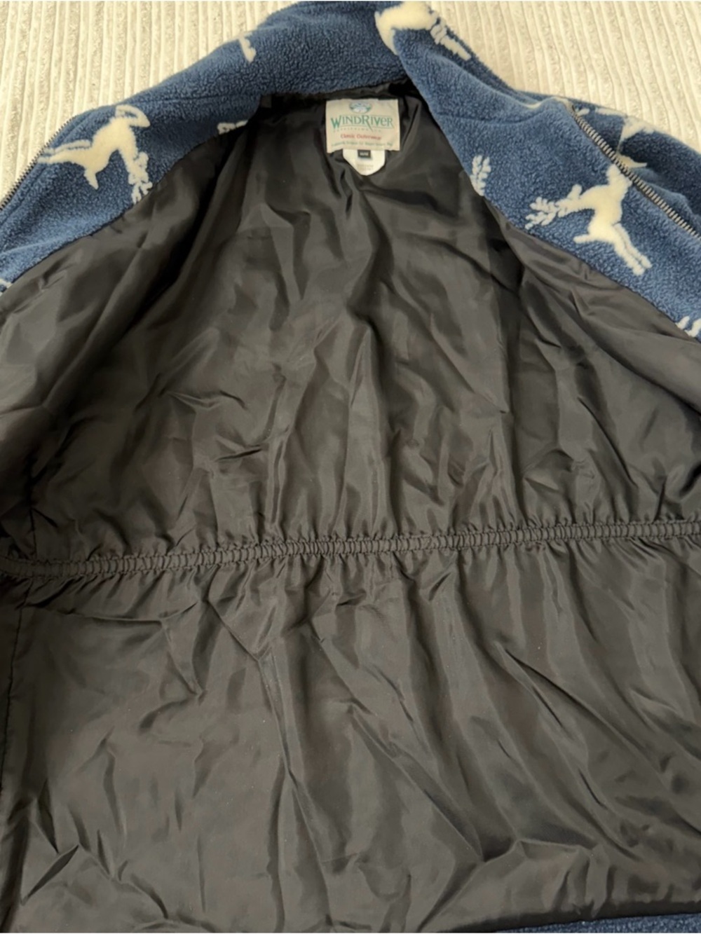 Vintage Windriver Men’s Reindeer Print Western Fleece Jacket | Size M - Picture 6 of 7